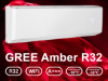 Снимка на Хиперинверторен климатик Gree GWH09YD/GWH09YD AMBER NORDIC WiFi 9000 BTU Клас A+++/А+++