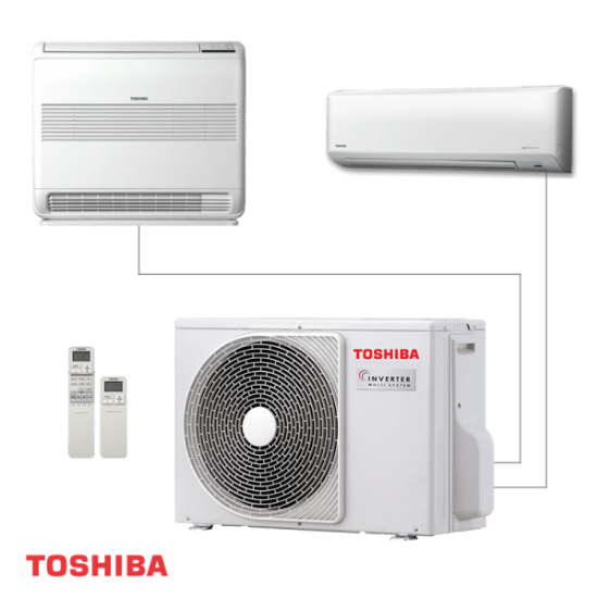 Снимка на Инверторна мултисистема Toshiba RAS-2M14G3AVG-E /ВЪШНО ТЯЛО/